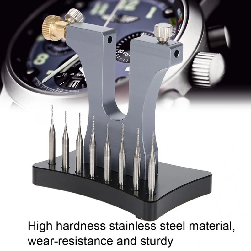 

Professional Aluminum alloy 8 Pins Damaged Screw Extractor Broken Screw Remover Tool Tool for Watchmaker Watch Repair Tool