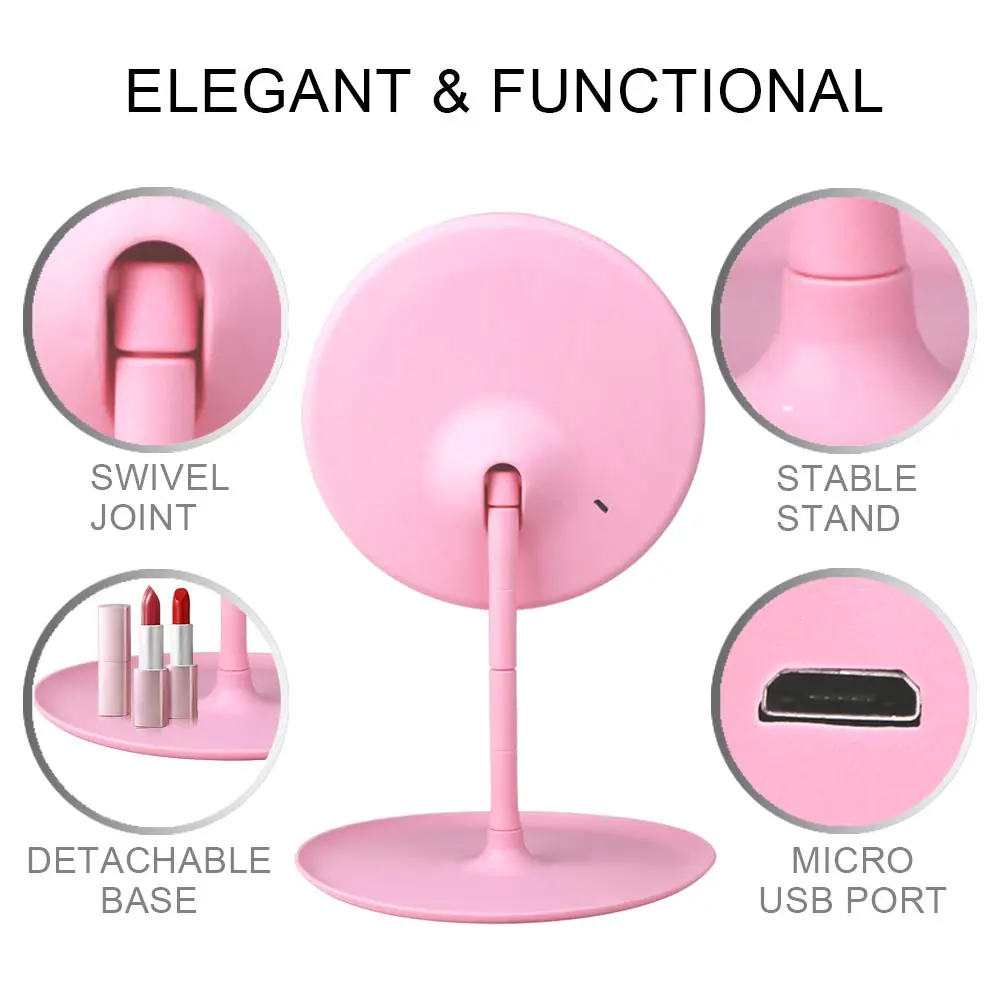 Зеркало для макияжа со светодиодной подсветкой|Зеркала макияжа| |