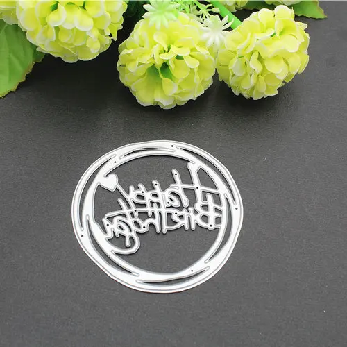 

Новый металлический трафарет с пожеланиями на день рождения для изготовления открыток «сделай сам»