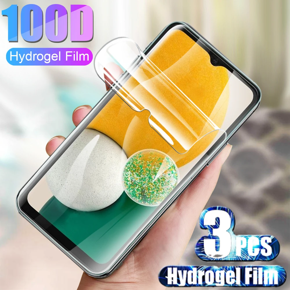 

3Pcs Hydrogel Film on the Screen Protector For Samsung Galaxy S20 FE S21 Plus Ultra Screen Protectors For Note 20 Note9 A13 5G