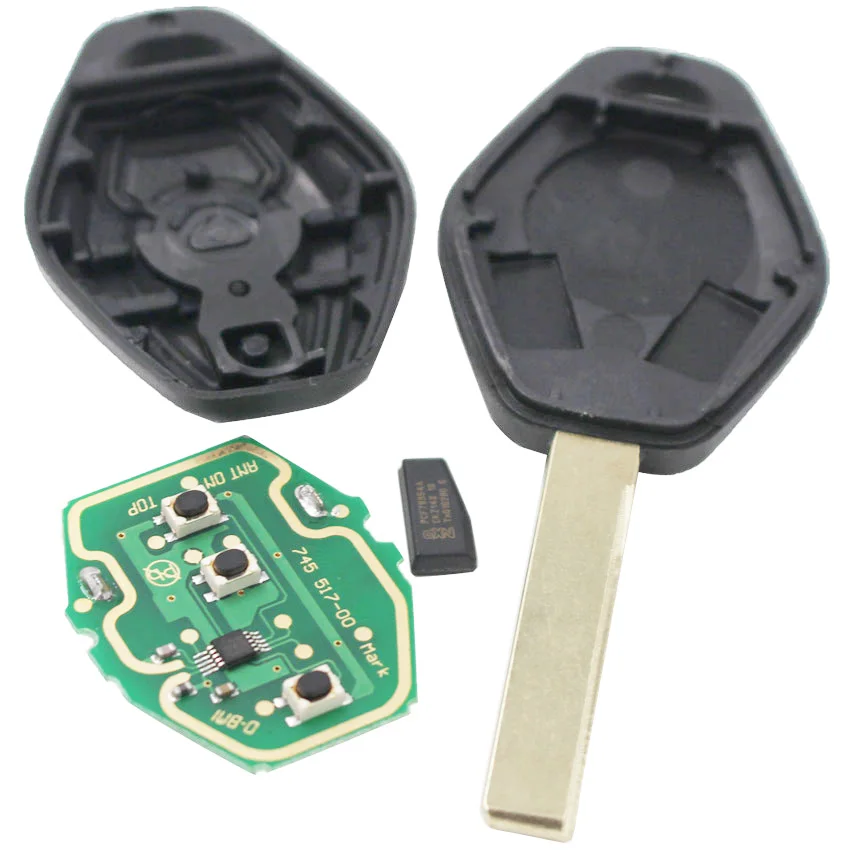 EWS 3 кнопки Smart Remote Key для BMW 5 7 серии E38 E39 E46 315 МГц/433 МГц с ID44 (PCF7935) чип HU92 Blade |