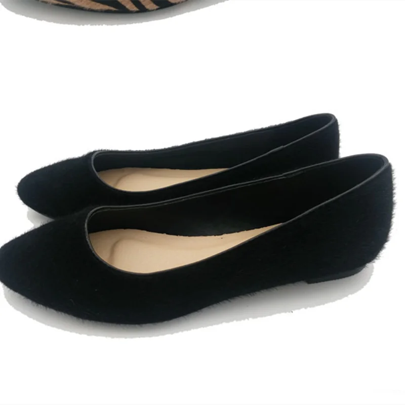 Женские туфли без каблука лоферы с леопардовым принтом и острым носком лето 2018 |