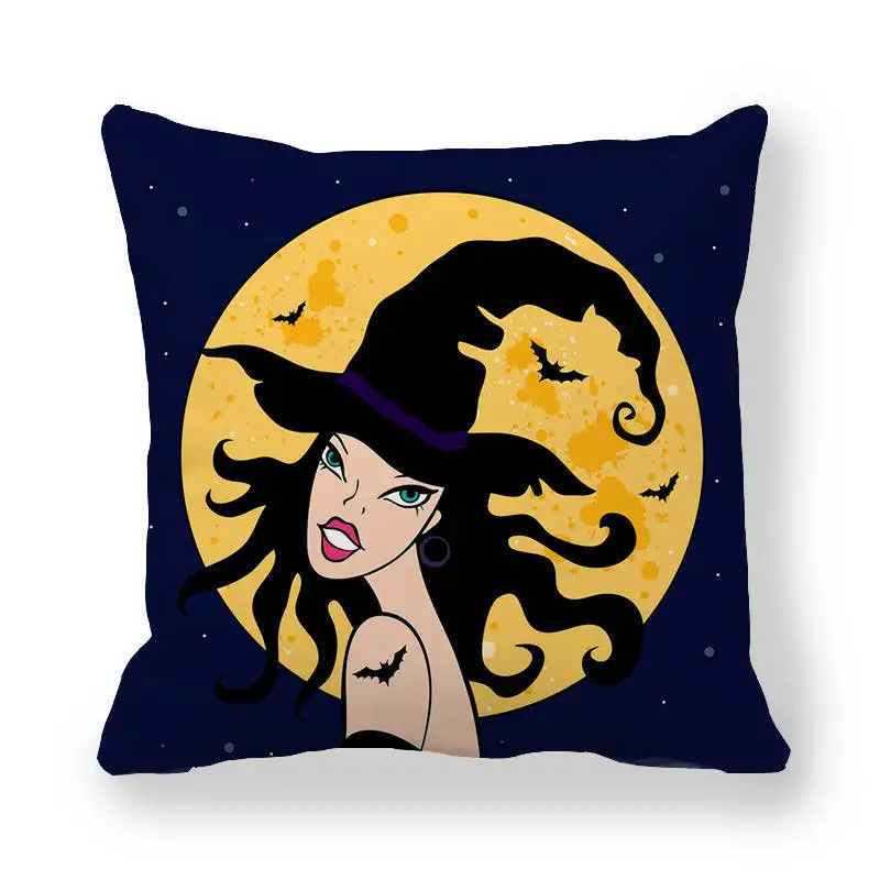 Хэллоуин Декор Angry черная кошка чехол для подушки с принтом велюром наволочка