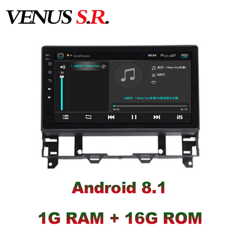 Автомобильный DVD-плеер VenusSR Android 8 1 GPS-навигация мультимедийный плеер для Mazda 6