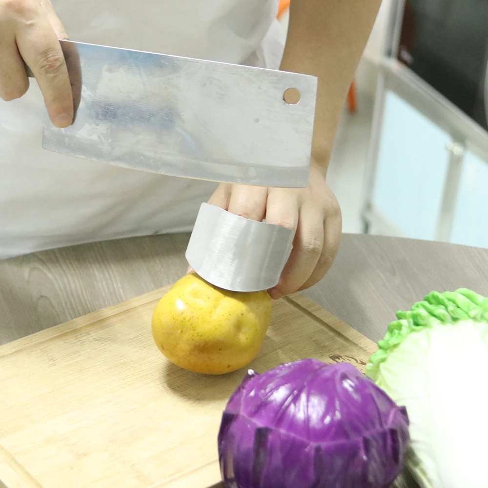 Finger Guard Protection Chop Safe Slice Stainless Steel Kitchen Hand Protector Knife Cutting Tool | Дом и сад