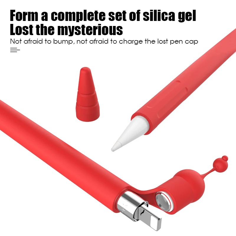 

Silicone Tablet Touch Stylu Pen Protective Case For Apple Pencil 1 Generation Pencil Protector For iPad Pencil Protection Holder