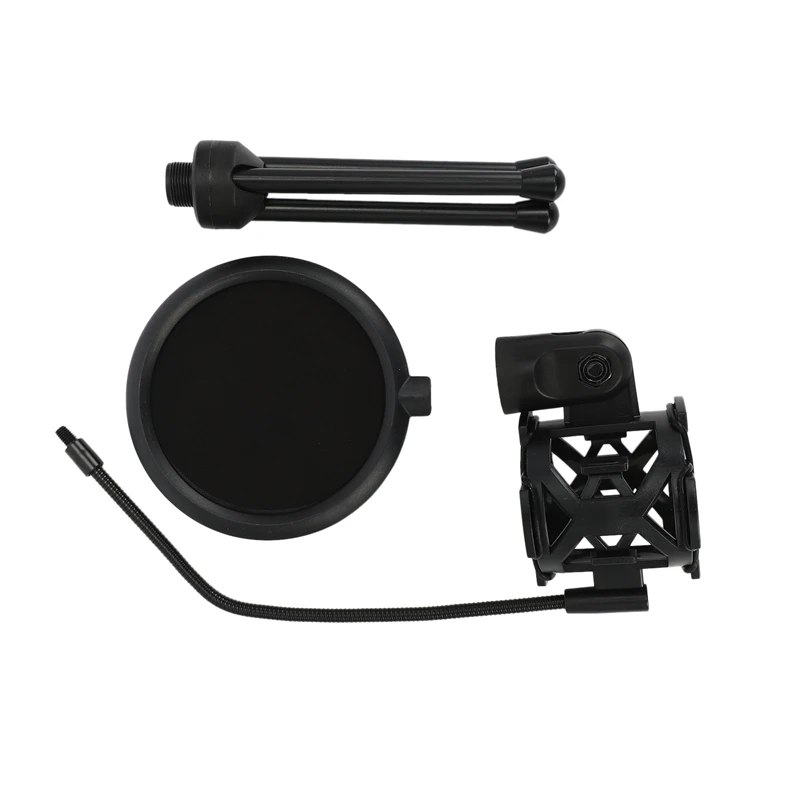 Портативный микрофон Mic Shock Mount Studio Desktop Tripod Stand с фильтром | Электроника