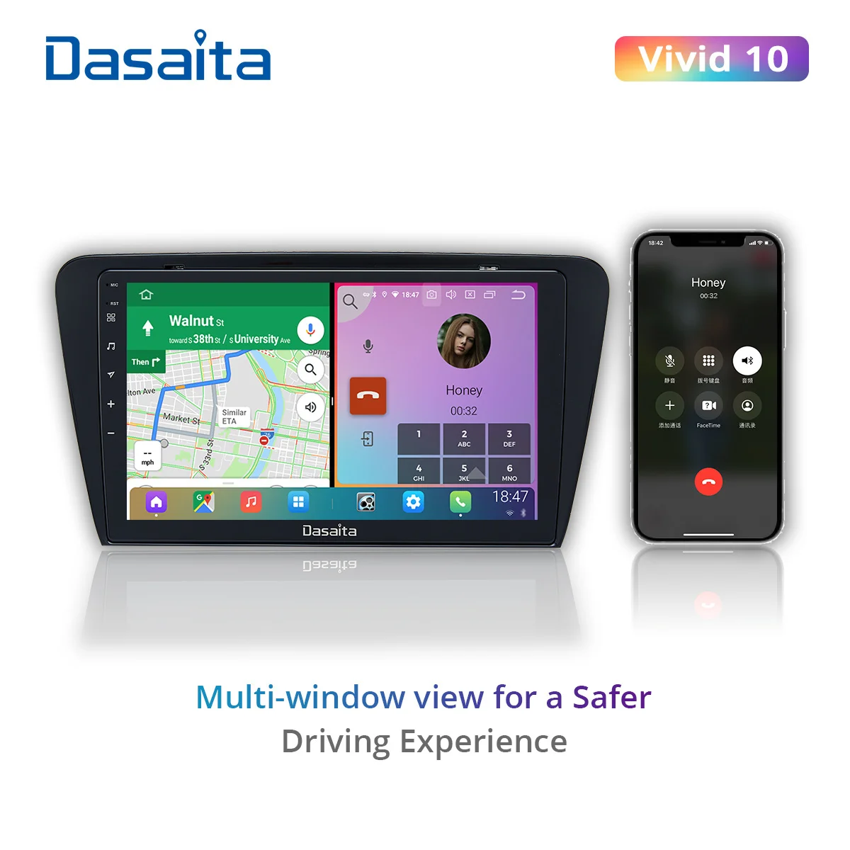 

Dasaita Vivid For Skoda Octavia 3 A7 2014 2015 2016 2017 2018 2019 Car stereo android Apple Carplay Android Auto 4G 64G