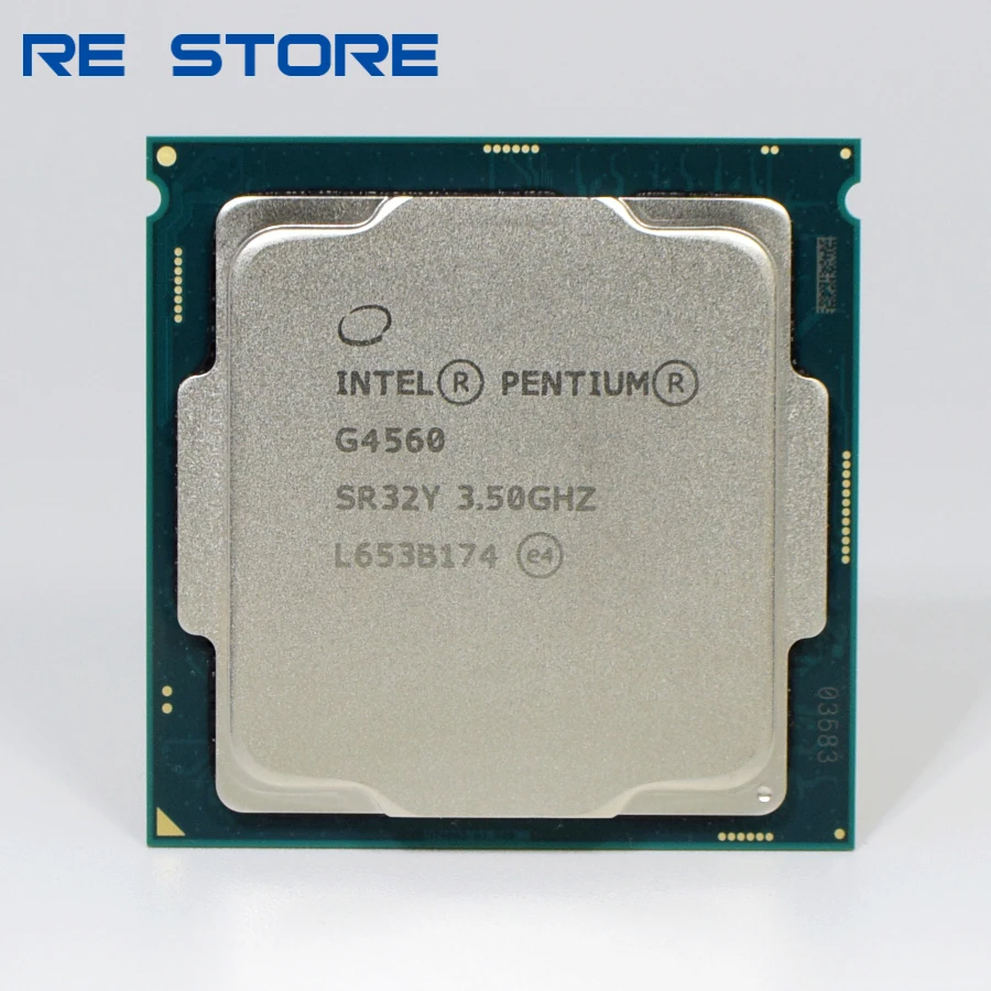 Процессор Intel Pentium G4560 б/у 3 Мб кэш памяти 50 ГГц LGA 1151 двухъядерный процессор для