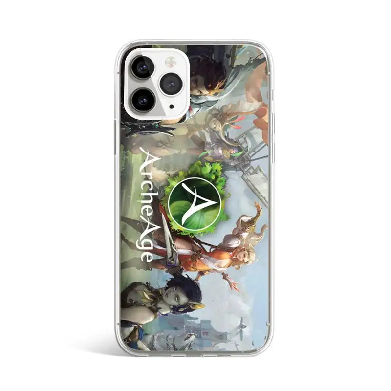 

Arche Age game Phone Case Transparent for iPhone 11 12 mini pro XS MAX 8 7 6 6S Plus X 5S SE 2020 XR