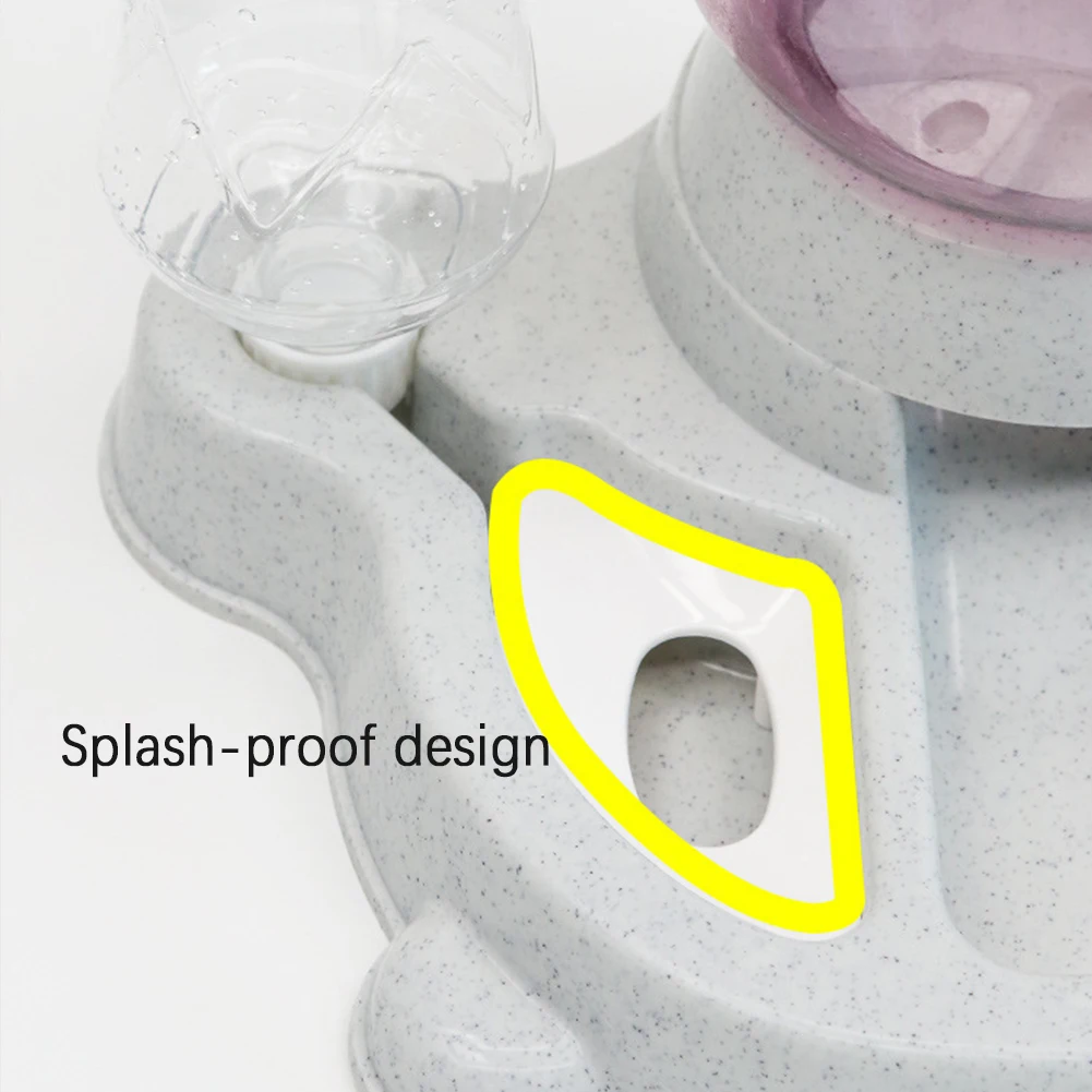 

2.2L Pet Dog Cat Automatic Feeder Bowl Dogs Drinking Water 528ml Bottle Kitten Bowls Slow Food Feeding Container Dropship