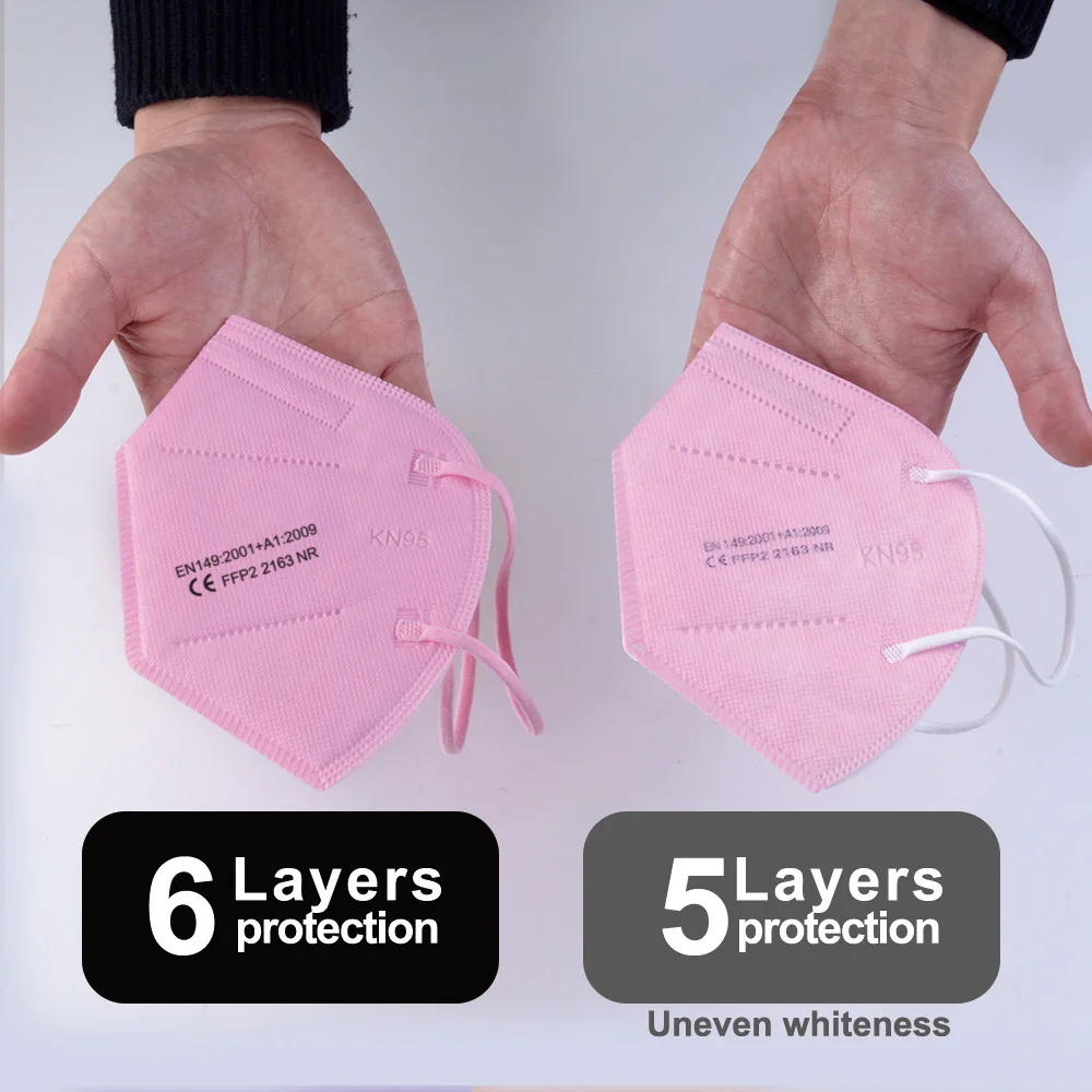 

Spot Color Mascarilla Fpp2 Homologada Europa CE KN95 6 Layers Protection 95% Filtration Masques eu Stock Fast Delivery Spain EU