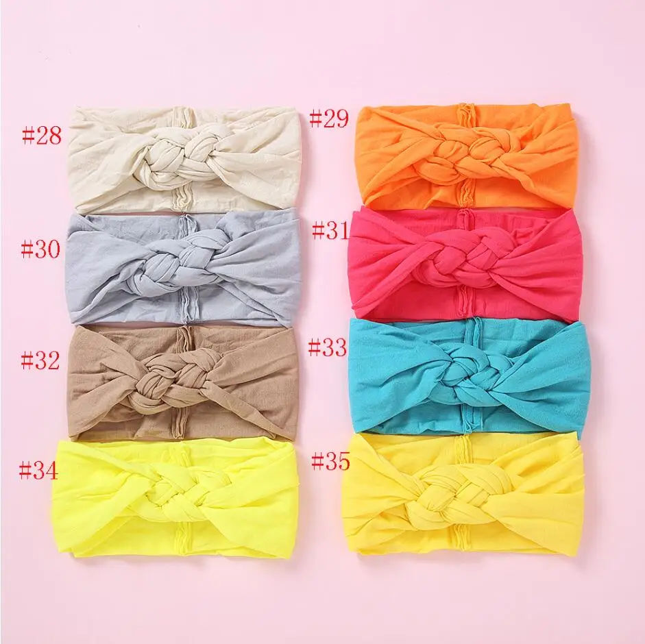 

12Pcs/lot.Wholesale Baby Headbands Twist Knot bow Girls headband,Newborn Infant Nylon Elastic Hairband