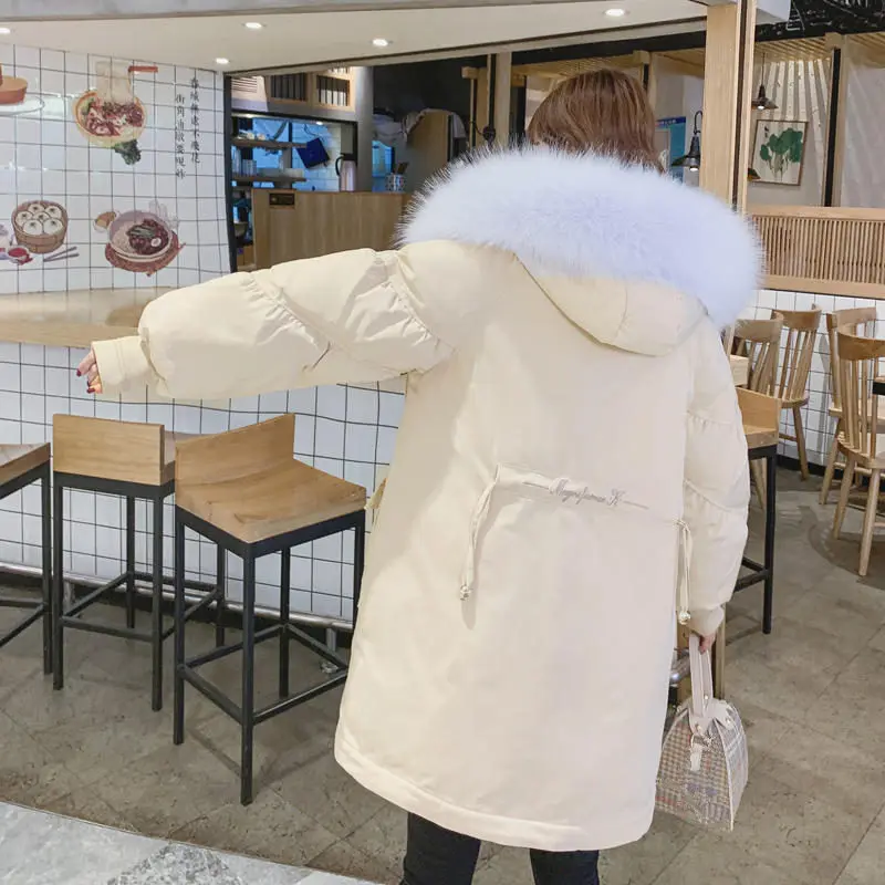 

New Winter Jacket Women Loose Student High Quality Warm Down Cotton Coat Female Hooded Thick Padded Woman Parkas Outerwear Q3079