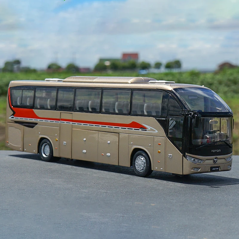 

Игрушечная модель автобуса Foton Ouhui 6122 из сплава в масштабе 1:36, модель туристического автобуса из сплава, коллекция для взрослых, модель из литья под давлением для подарка мальчику