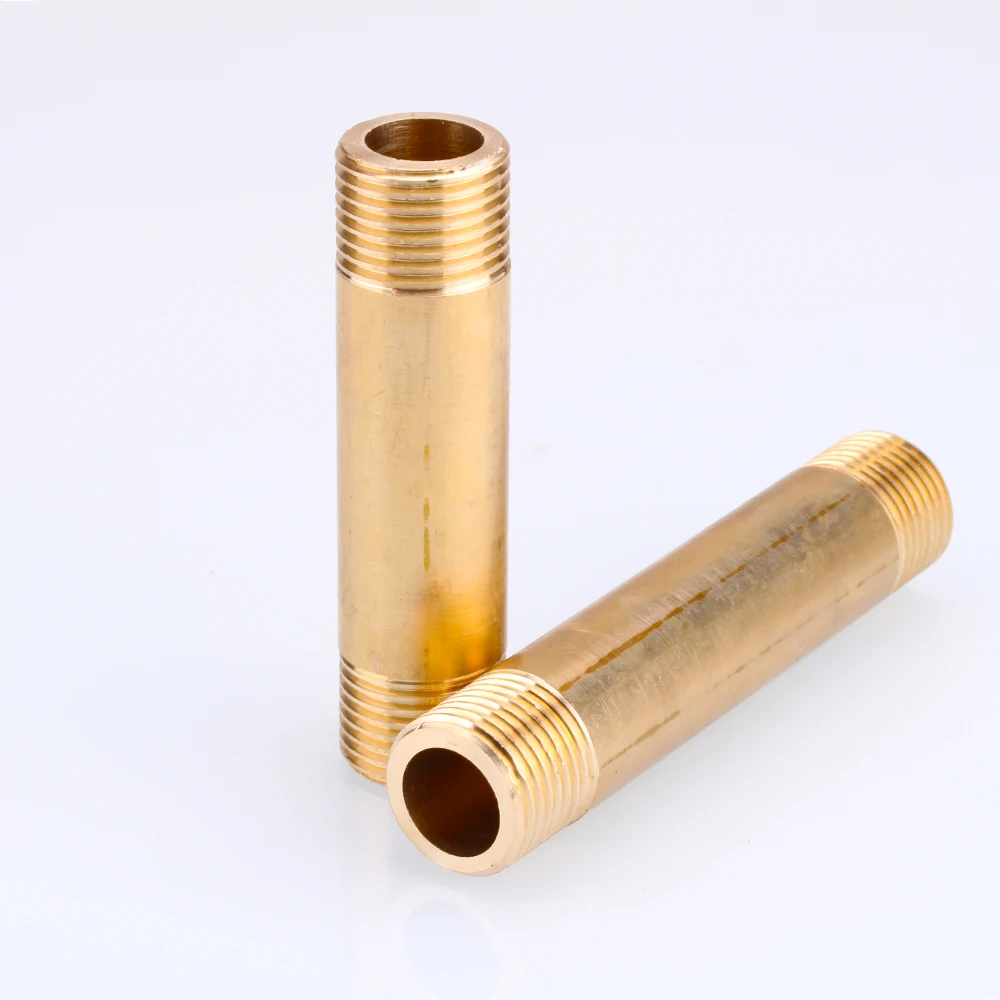 Copper External Wire Direct G1/2 BSP Male Thread Extension Tube Copper Tube External Tooth Thread Copper Joint Accessories