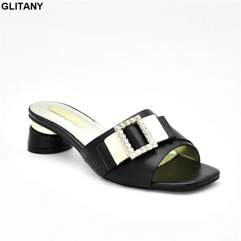 

New Fashion Luxury Shoes Women Designers Italian Women Party Pumps Decorated with Rhinestone Latest Womens Dress Shoes Open Toe