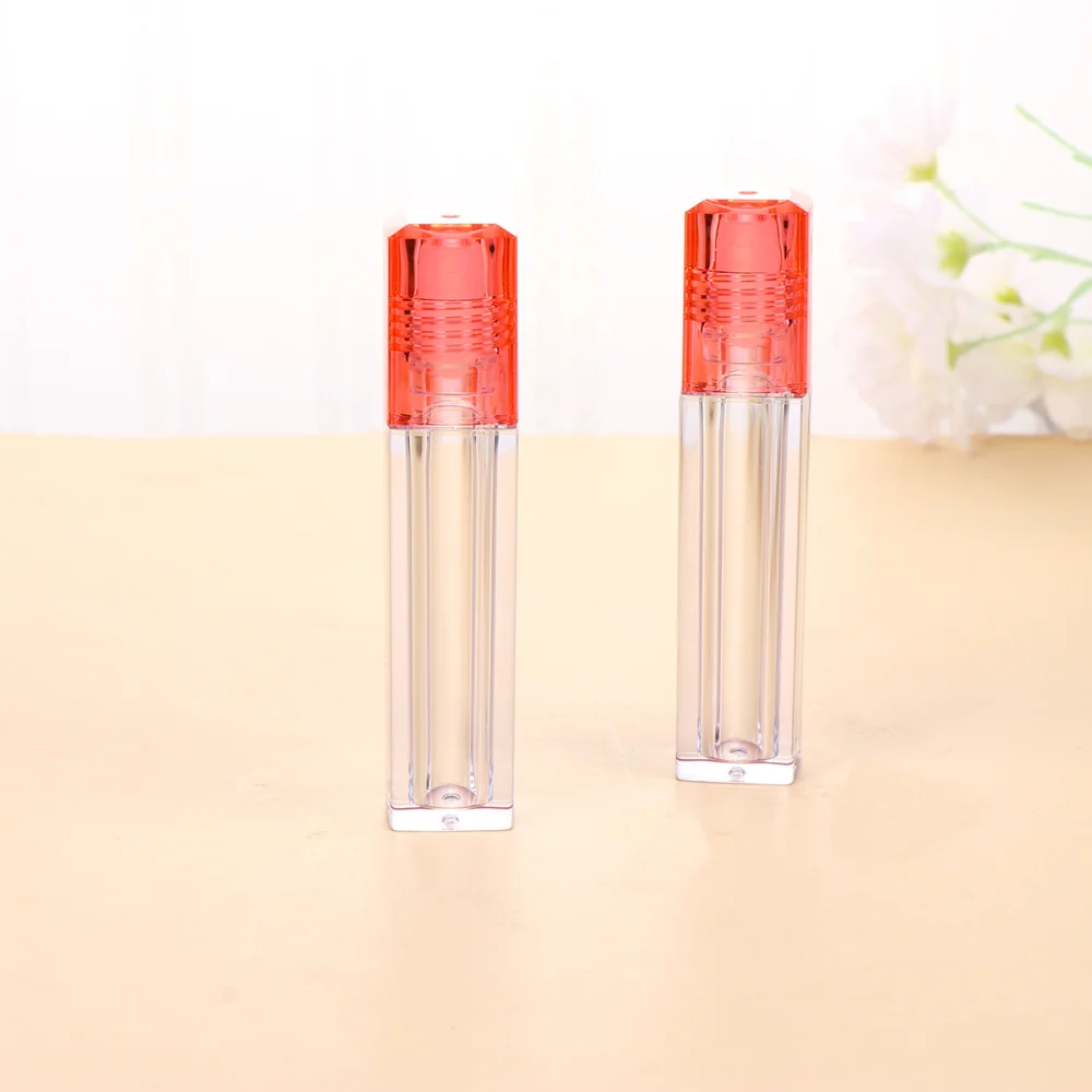 

1 Set 10Pcs Hydrating Lip Oil Vials Moisture Lip Refillable Roll-On Bottle Lip Oil Vials with Lid (Cap)