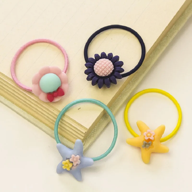 Модные модели 10 шт./упаковка милые детские резинки для волос резинка головной