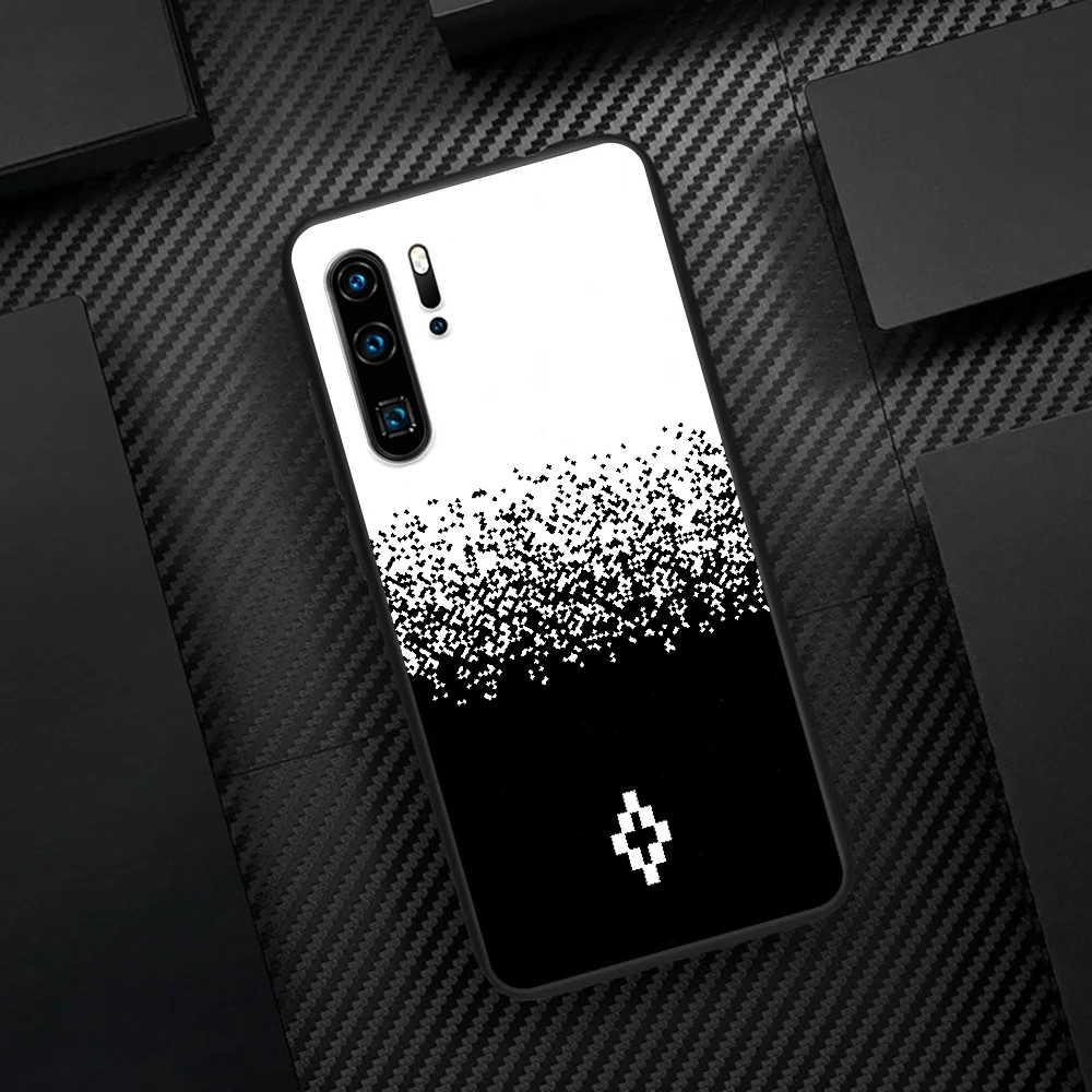 

Fashion Brand Marcolo Burlones Phone Case For Huawei P Mate 10 20 30 40 Pro Lite Smart 2019 2021 black Hoesjes Painting Bumper