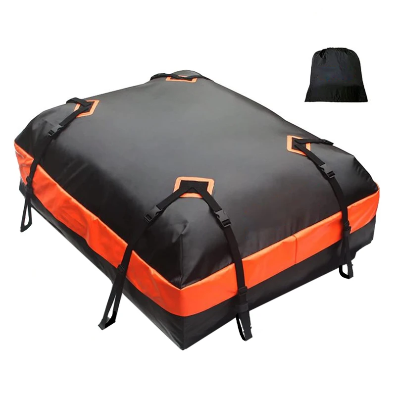 

15 Cubic Feet Car Roof Cargo Bag, Travel Storage Luggage Bag with Anti Slip Mat 600D Waterproof Roof Carrier Bag