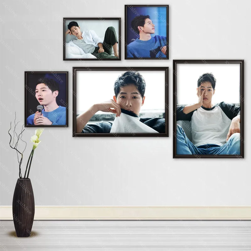 

Famous Actors Song Joong Ki Cloth Silk Canvas HD Poster Home And Bedroom Decoration Wall Fabric Poster Custom Print More Size