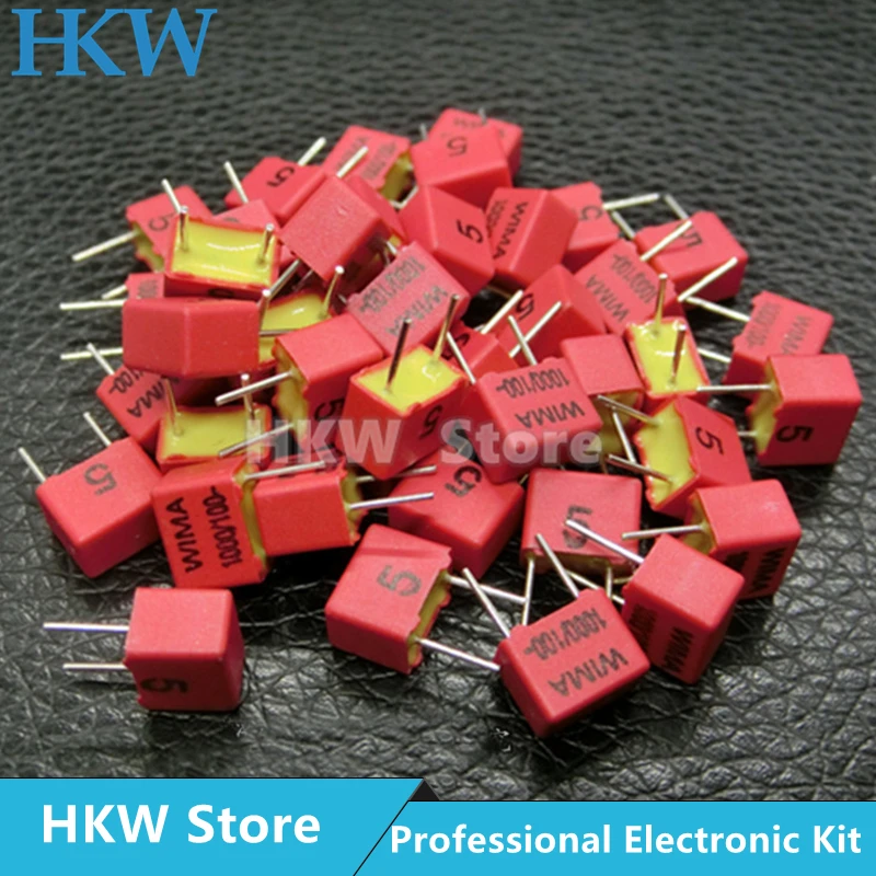 2PCS WIMA RED FKP2 5MM Film Capacitor Hi-Fi Audio 33PF 47PF 220PF 330PF 470PF 680PF 1000PF 2200PF 3300PF 63V 100V 630V 1000V P5 |