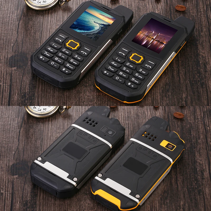 Водонепроницаемый внешний аккумулятор F68 IP67 мобильный телефон 2 дюйма