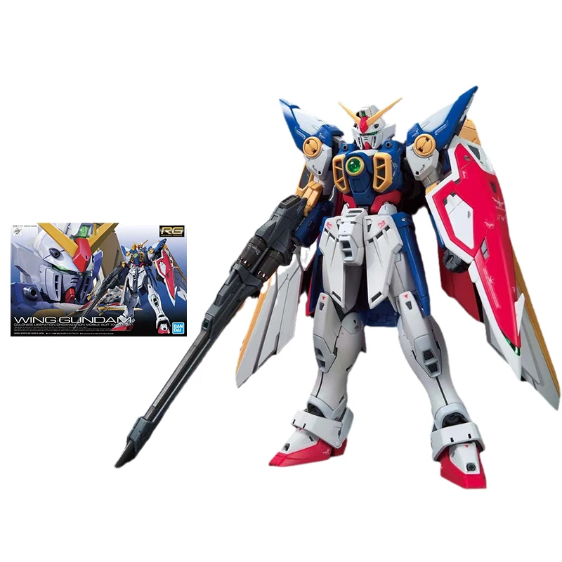 

Bandai Gundam Model Kit RG 35 1/144 XXXG-01W Wing Gundam Anime Figure Genuine Gunpla Action Toy Figure Toys for Children