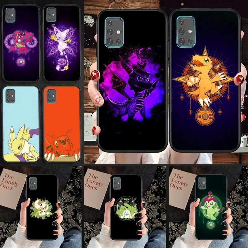

Digimon Tamers Phone Case For Samsung A71 A80 A91 A01 A02 A11 A12 A21 A31 A32 A20E soft cover Fundas
