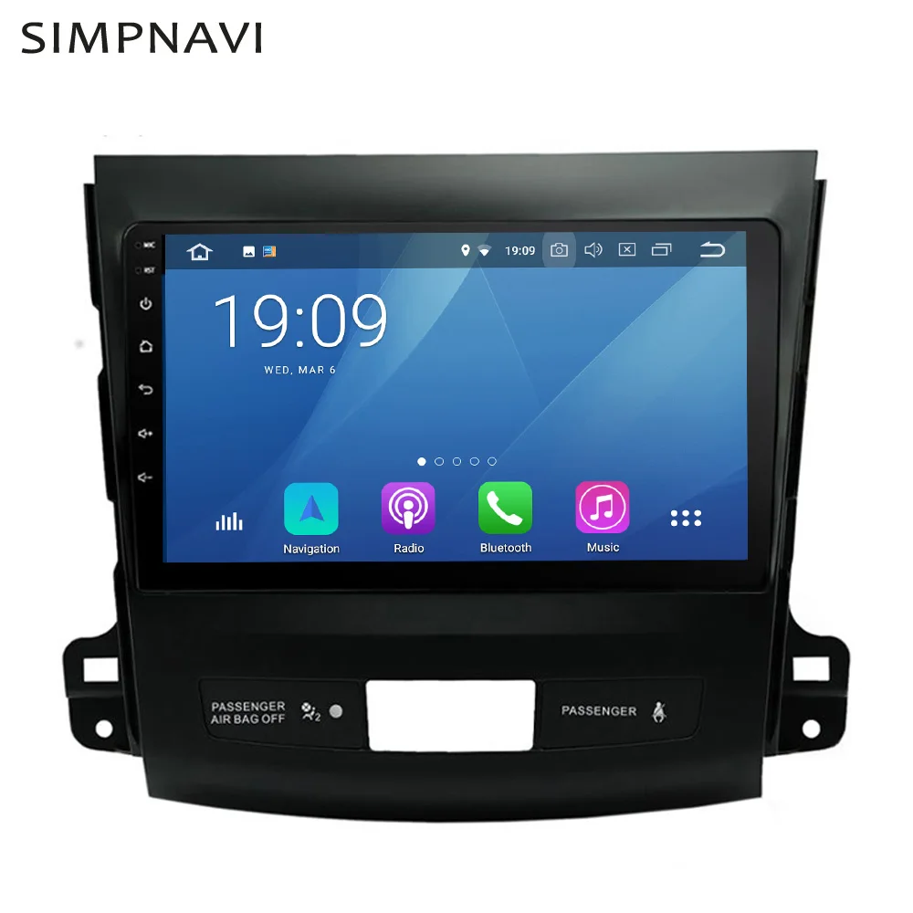 9 &quotAndroid автомобильный мультимедийный плеер навигация GPS для Mitsubishi Outlander 2 2005 2011