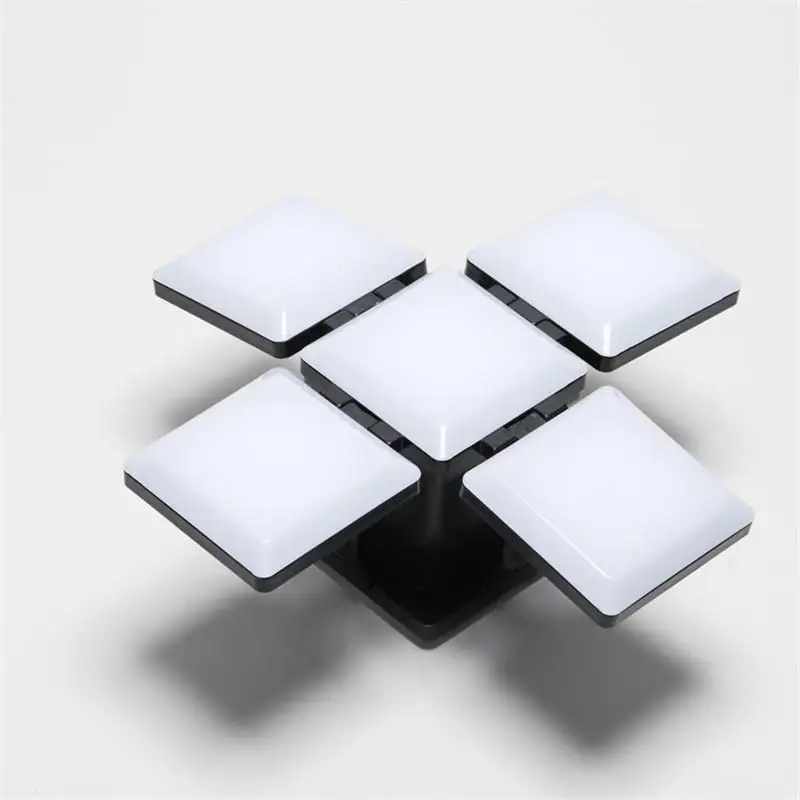 

Square Night Light LED Lamp Folding Lighting Small Table Lamp USB Rechargeable Four-leaf Flip Sunset LampFloodlight For Home