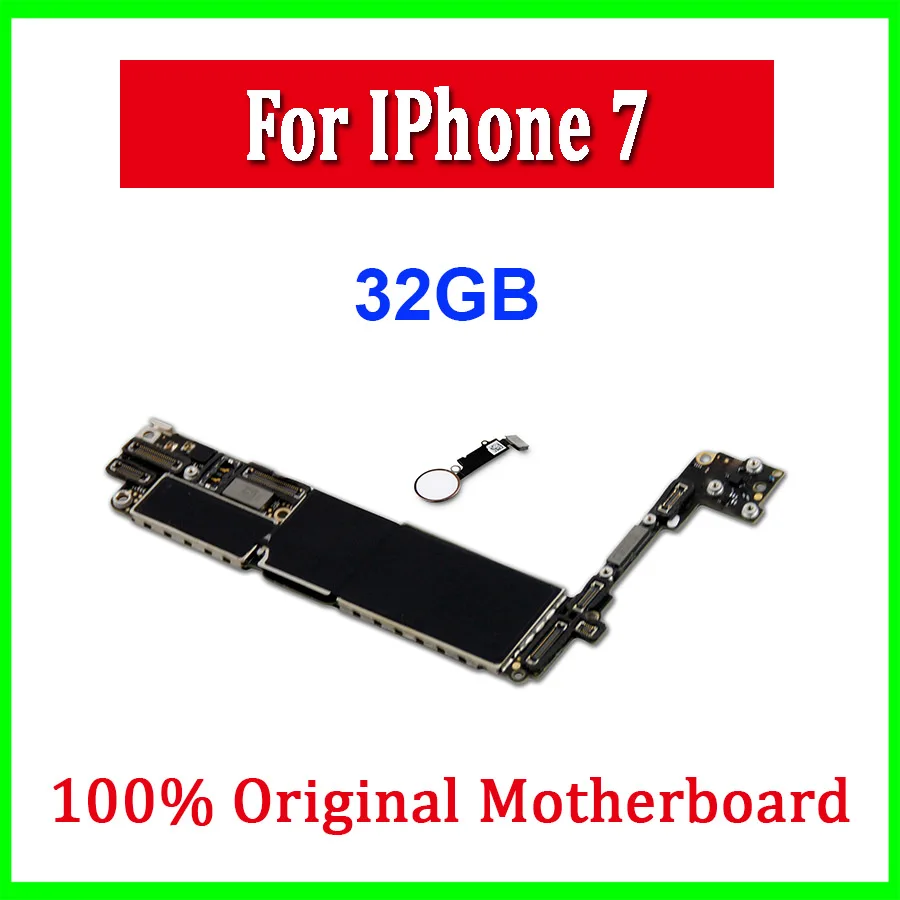 32 Гб 128 ГБ 256 ГБ для iphone 7 материнская плата с сенсорным ID оригинальная разблокированная для iphone 7 материнская плата с логической платой IOS