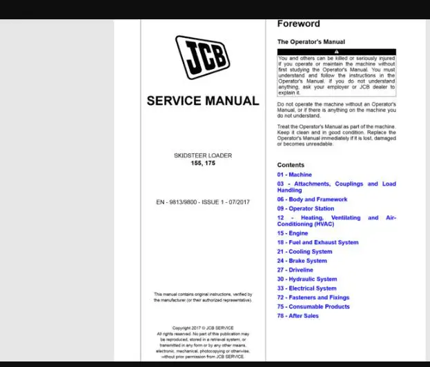 Сервис JCB инструкции 2019 PDF более 38 ГБ| |