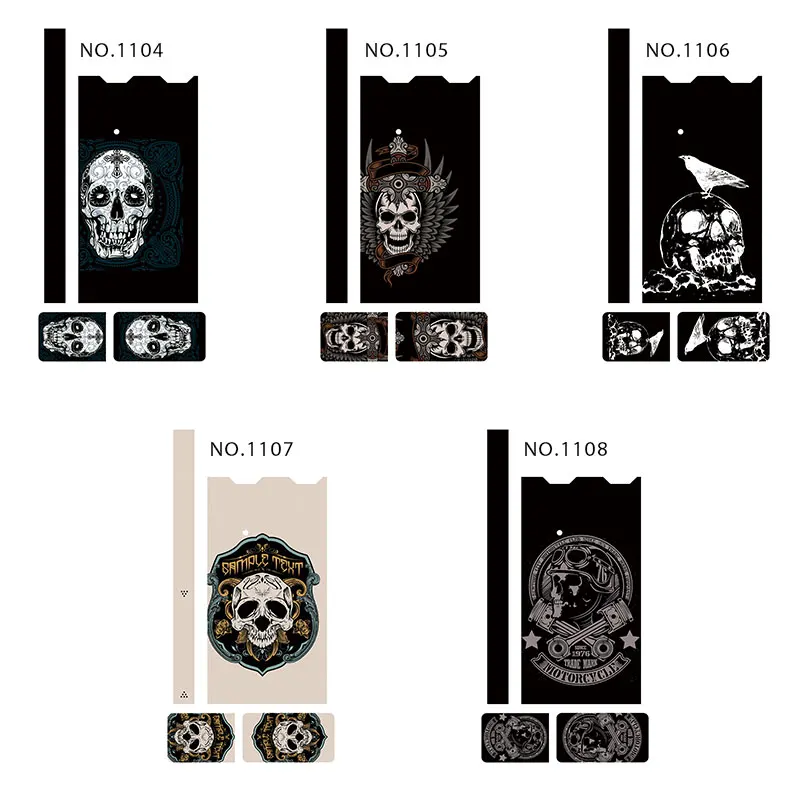 Волшебная Акула череп черная классная панк кожа Наклейка для Juul чехол пленка