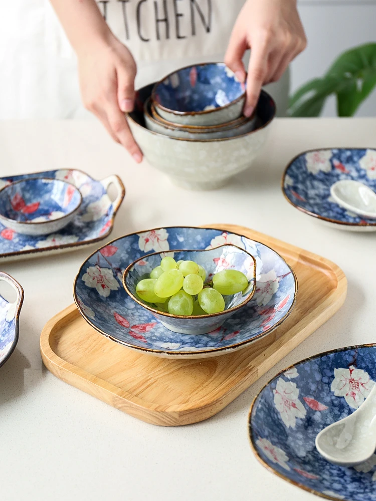 Японская посуда керамическая столовая чаша креативное Личное домашнее блюдо