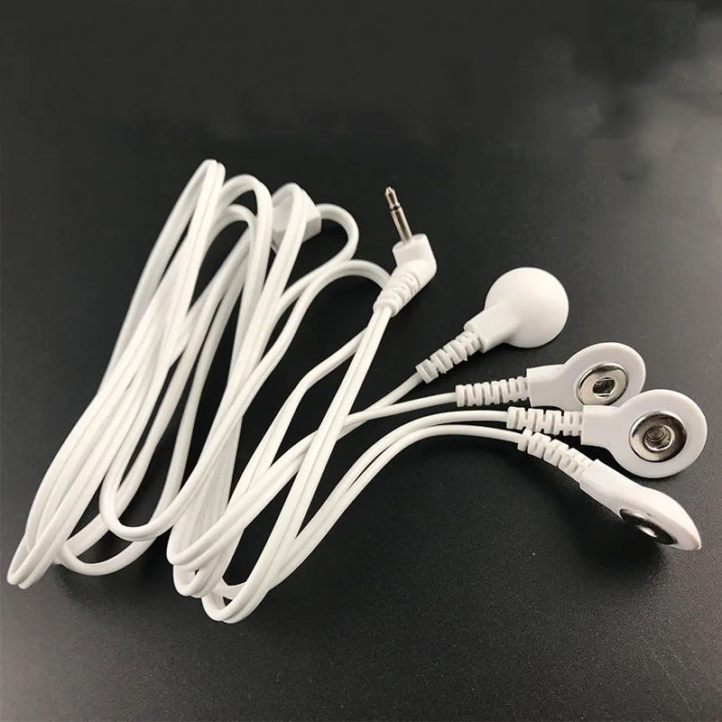 1 шт. 4 кнопки 2 5 мм разъем электрода соединитель провода для Десятки физиотерапия