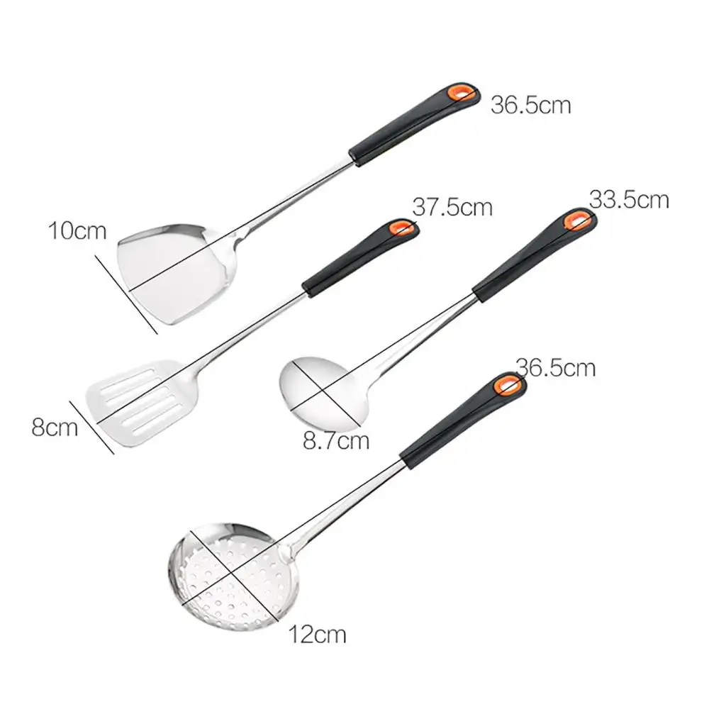 Ложка для супа с длинной ручкой из нержавеющей стали Тернер настенный шпатель