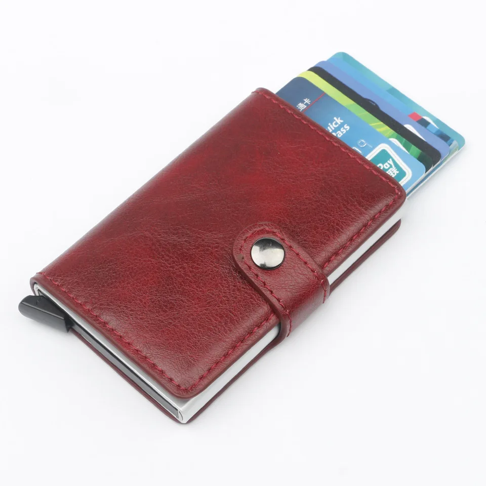 Новинка, Rfid держатель для карт, мужские кошельки, сумка для денег, мужская, Ретро стиль, 6 цветов, короткий кошелек,, маленькие кожаные тонкие кошельки, Мини кошельки, тонкие