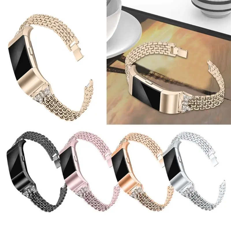 

Metal Strap for fitbit charge 2 Band Strap Screwless Stainless Steel Bracelet for fitbit charge2 Wristbands Replace