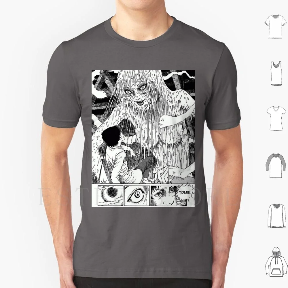 Мужская хлопковая футболка Tomie с принтом сделай сам