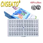 Набор коронок детских из нержавеющей стали, для защиты зубов, 48 шт.