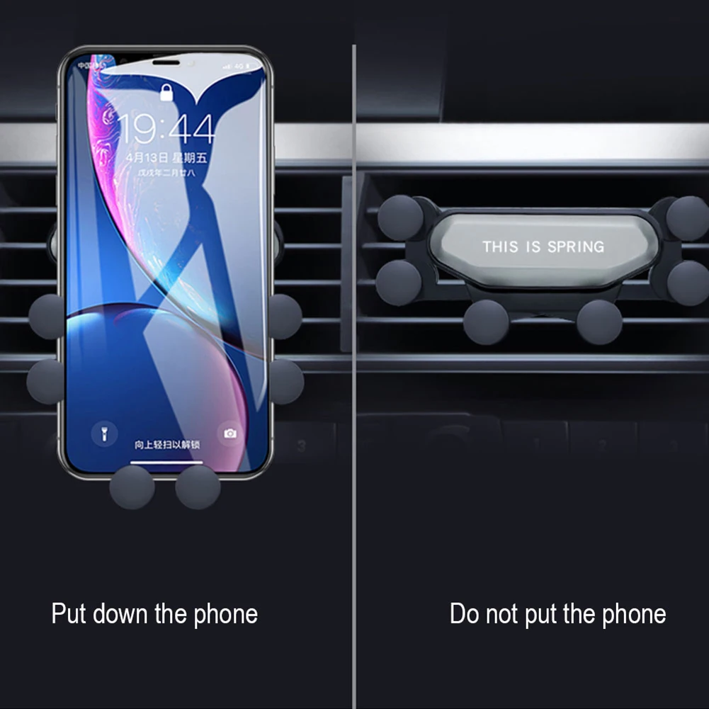 newest universal air vent car mount gravity auto grip car phone holder support for phone in car for iphone x samsung tablets free global shipping