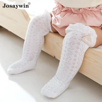 josaywin baby girl socks princess newborn socks for girls kids bow knee high non slip summer spring skarpetki lolita knee sock