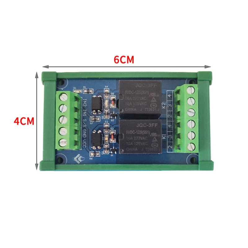 2х канальный 5 В релейный модуль высокого уровня запуска оптопара изоляция с PLC