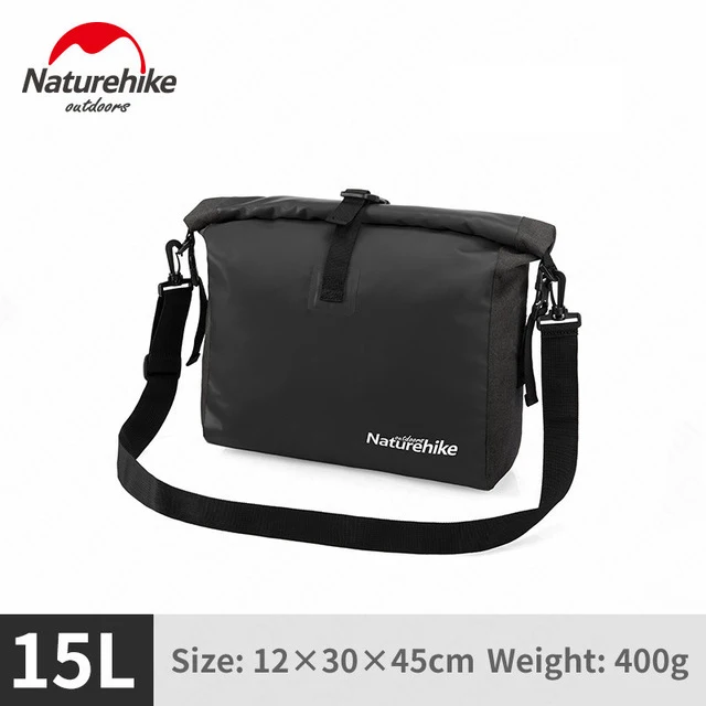 15L Black NatureHike слинг водонепроницаемый материал мешок Рулон Топ Сумка Drybag Водонепроницаемый сухой мешок для каякинга Рыбалка; рафтинг лодочный пляж путешествия - Цвет: 15L Black