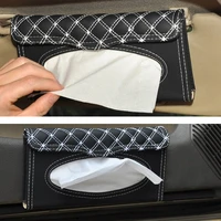1pcs car tissue box cover car sun visor tissue box for bmw car interior decoration supplies car tissue holder auto parts