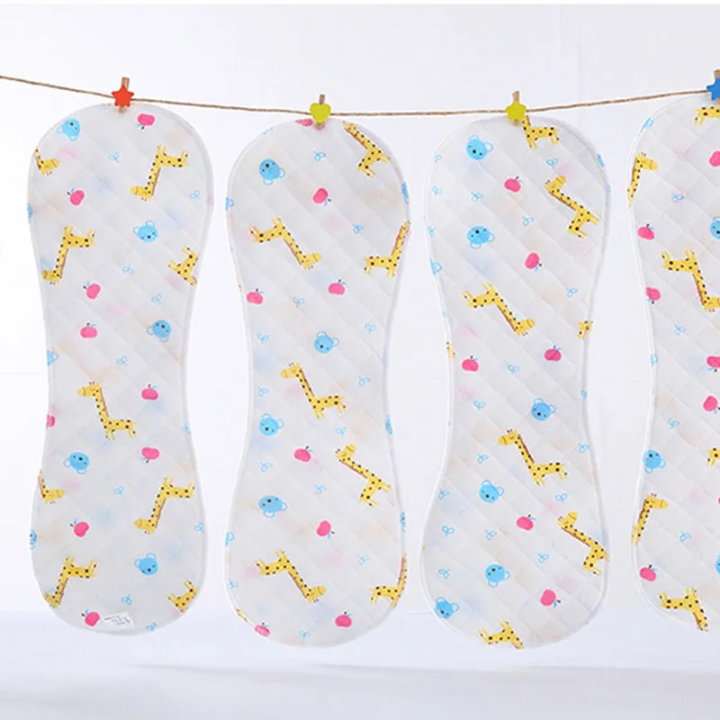 

25Pcs Reusable Infant Nappy Inserts Washable Cloth Diapers Soft Peanut Shaped 3-Layer Baby Nappy Breath Diaper