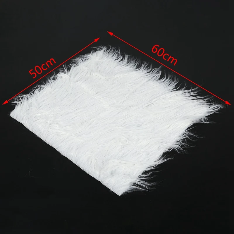 Фон для фотосъемки новорожденных с искусственным мехом одеяло корзина коврик