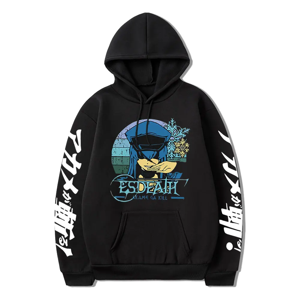 

Anime Akame Ga Kill Hoodies Esdeath Night Raid Hoodie Unisex Men Women Oversizes Sweatshirt Harajuku Streetwear Tracksuit Tops